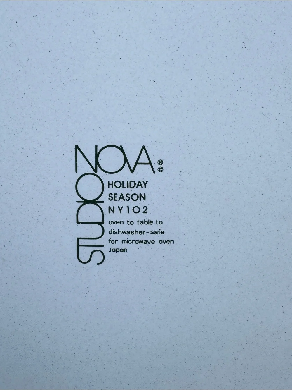 Vintage Studio Nova Holiday Season NY102 Quiche Tart Dish Pan Japan IN BOX